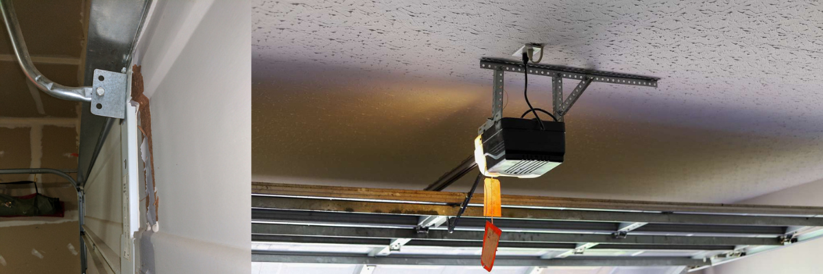 damaged garage door opener